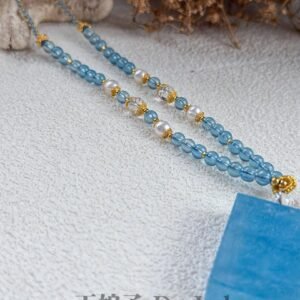 海蓝宝无事牌 Aquamarine Pendant