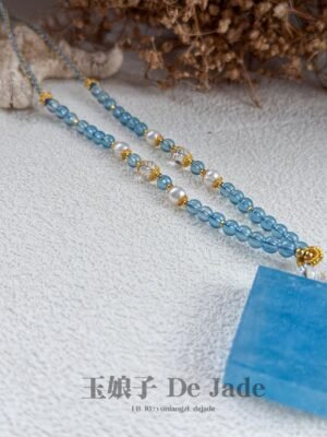 海蓝宝无事牌 Aquamarine Pendant