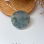 烟熏紫美女抚琴山水吊坠 Smoky Purple Sansui Beauty Pendant