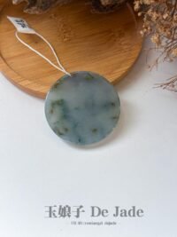 烟熏紫美女抚琴山水吊坠 Smoky Purple Sansui Beauty Pendant