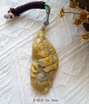 482975161_1225202292484474_3218992378019340813_n 黄翡龙牌吊坠 Yellow Jadeite Dragon Pendant