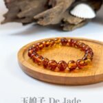 487824575_1243481027323267_2344432464209900648_n 金花珀手串 Golden Flower Amber Bracelet