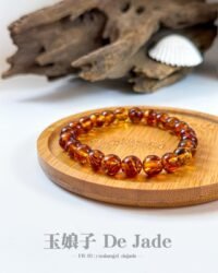 487824575_1243481027323267_2344432464209900648_n 金花珀手串 Golden Flower Amber Bracelet