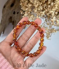 487869839_1243481033989933_5400161837099516375_n 金花珀手串 Golden Flower Amber Bracelet