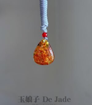 488554193_1243481037323266_477037424909686490_n 花珀吊坠 Amber Flower Pendant