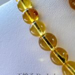 绿茶珀长串  Green Tea Amber Long Strand