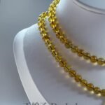 绿茶珀长串  Green Tea Amber Long Strand