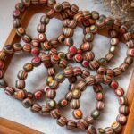 七彩木手串 Rainbow Eucalyptus Wood Bracelet