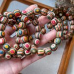 七彩木手串 Rainbow Eucalyptus Wood Bracelet