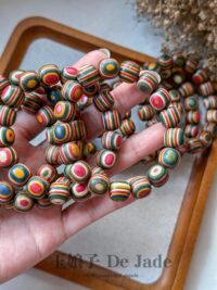 七彩木手串 Rainbow Eucalyptus Wood Bracelet