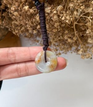 黄翡平安扣吊坠 Peace Pandant