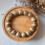 柬埔寨蛇皮纹沉香一线天手串 Cambodian Snakeskin Agarwood Beads Bracelet