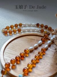 琥珀珍珠项链 Amber Pearl Necklace