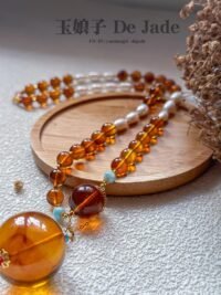 琥珀珍珠项链 Amber Pearl Necklace