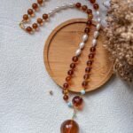 琥珀珍珠项链 Amber Pearl Necklace