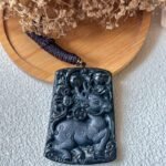 WhatsApp Image 2025-08-09 at 4.00.55 PM (1) 墨翠鹿牌吊坠 Black Jade Deer Pendant