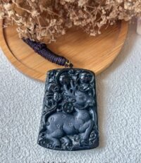 WhatsApp Image 2025-08-09 at 4.00.55 PM (1) 墨翠鹿牌吊坠 Black Jade Deer Pendant