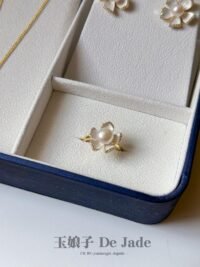 山茶花珍珠套装 Camellia Pearl Jewellery Set