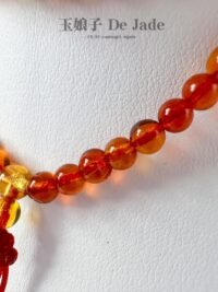鸽子血红珀长串 Pigeon Blood Red Amber L/Strand