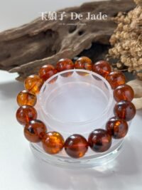 水草珀手串 Moss Amber Bracelet