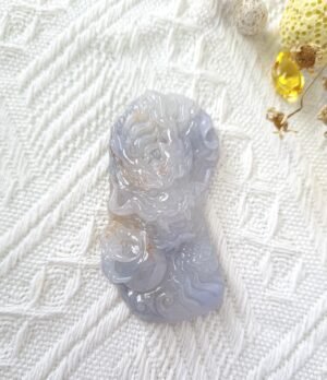 冰紫龙吊坠 Ice Purple Dragon Pendant