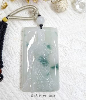 484558671_1227223005615736_4601438654265176310_n 冰飘蓝花关公吊坠 Blue Jadeite Guan Gong Pendant