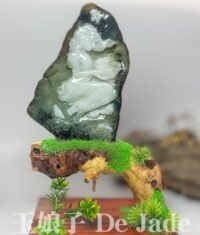 翡翠原石美女摆件 Raw Stone Jadeite Lady Ornament
