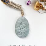 3D蓝水山水吊坠 Blue Water Jadeite Landscape Pendant