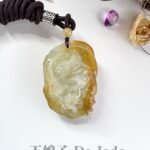 冰糖黄龙吊坠 Ice-Sugar Yellow Dragon Pendant