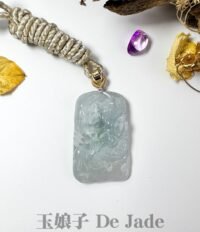 冰蓝紫龙吊坠 Ice Blue Purple Dragon Pendant