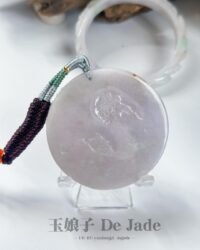 粉春彩山水福镯套装 Pink Spring Jadeite Landscape Bangle Set