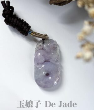 紫貔貅平安扣吊坠 Purple Pixiu Peace Buckle Pendant