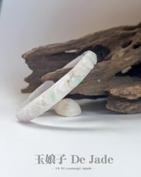 粉春彩山水福镯套装 Pink Spring Jadeite Landscape Bangle Set