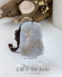 洒红翡紫龙吊坠 Purple Jadeite Dragon Pendant