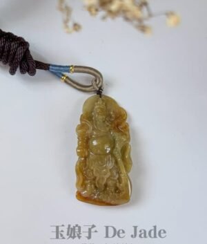 487727241_1241253667546003_13672785614019096_n 黄翡关公吊坠 Yellow Jadeite Guan Gong Pendant