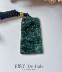 WhatsApp Image 2025-08-29 at 2.12.29 PM (1) 老蓝水山水吊坠 Old Blue Water Jadeite Landscape Pendant