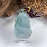 3D蓝水龙牌吊坠 Blue Water Dragon Pendant