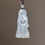 冰糖黄关公吊坠 Ice Sugar Yellow Guan Gong Pendant
