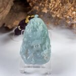 3D蓝水龙牌吊坠 Blue Water Dragon Pendant