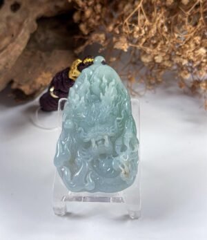 3D蓝水龙牌吊坠 Blue Water Dragon Pendant