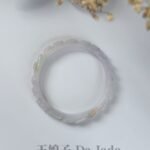 粉春彩山水福镯套装 Pink Spring Jadeite Landscape Bangle Set