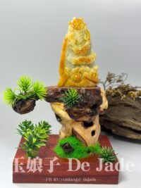 摆件 黄翡龙吊坠 Yellow Jadeite Dragon Pendant