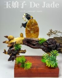 红翡山水吊坠 Red Jadeite Landscape Pendant