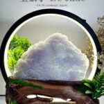 春彩山水摆件 Spring-Colored Jadeite Landscape Ornament