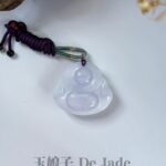 紫笑佛吊坠 Purple Jadeite Laughing Buddha Pendant