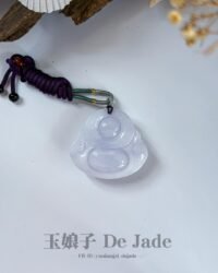 紫笑佛吊坠 Purple Jadeite Laughing Buddha Pendant
