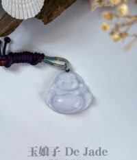 紫笑佛吊坠 Purple Jadeite Laughing Buddha Pendant