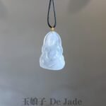 18K冰种观音吊坠 Icy Jadeite Guanyin Pendant