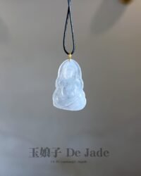 18K冰种观音吊坠 Icy Jadeite Guanyin Pendant