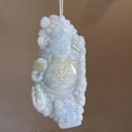 三彩财神爷吊坠 Tri-Color Jadeite God of Wealth Pendant
